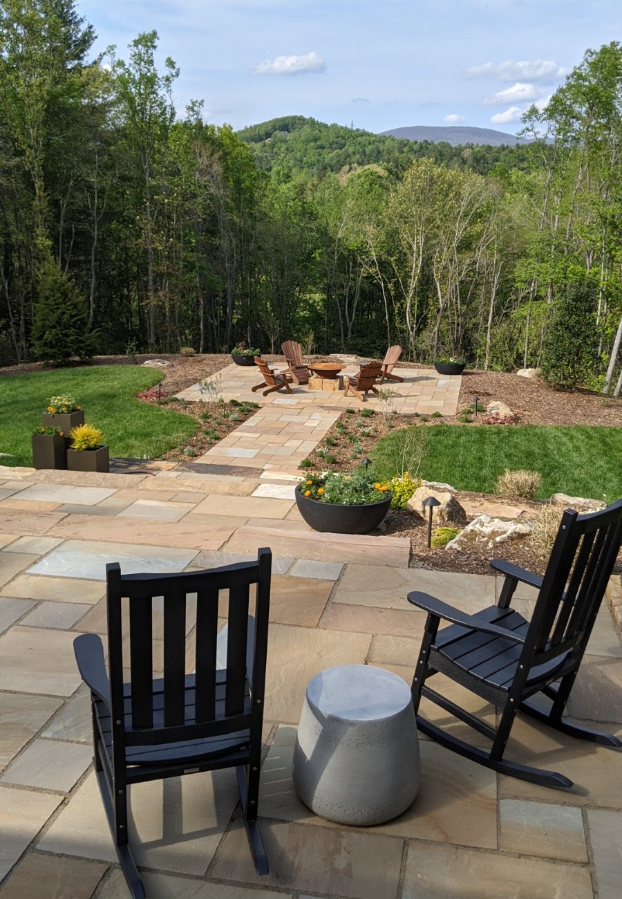 Backyard patio and porch design install