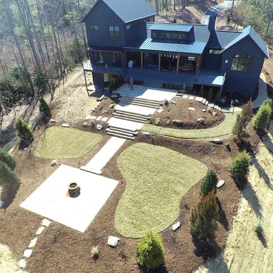 Backyard landscape renovation
