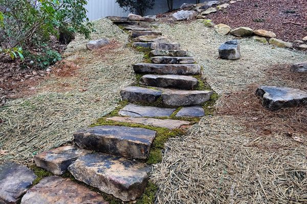 natural fieldstone steps