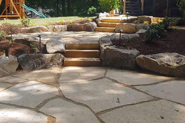flagstone patio
