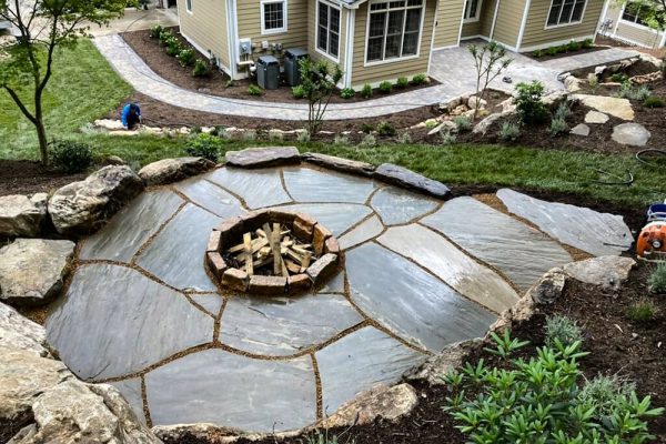 Backyard Fire Pit Design and Build