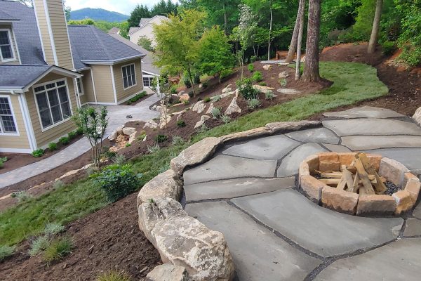 Natural Backyard Fire Pit Design and Build