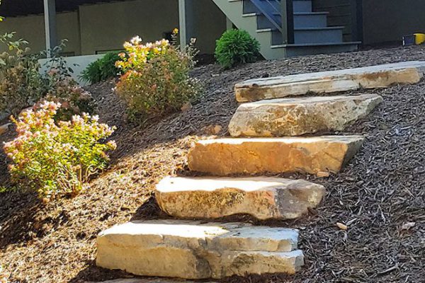 natural fieldstone steps