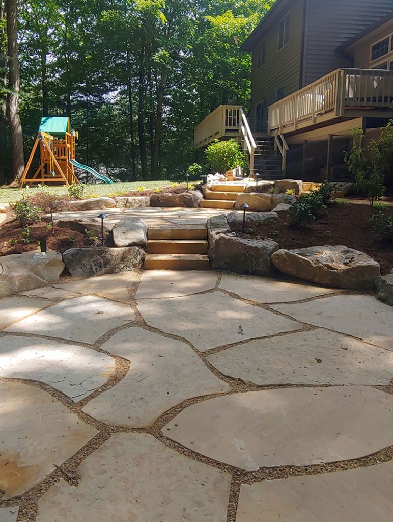 flagstone patio